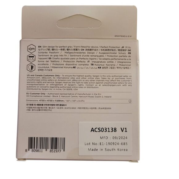 Spigen Liquid Air Case for Galaxy Watch5/4 - Classic Black - Picture 4 of 4